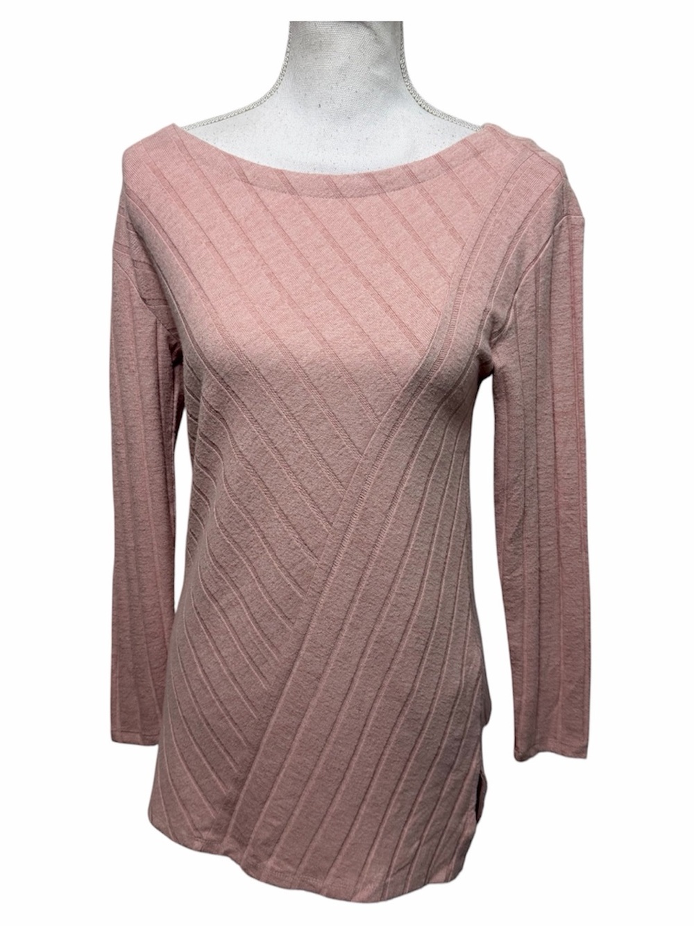 Anthropologie Maeve Devine Knit Tunic Pale Pink Women's XS